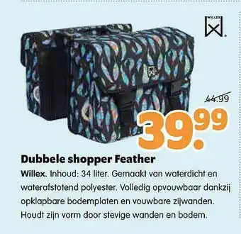 Plentyparts Dubbele Shopper Feather Willex aanbieding