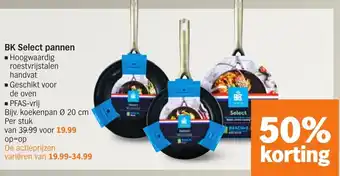 Albert Heijn Bk Select pannen 20cm aanbieding