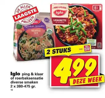 Nettorama Iglo Ping & Klaar Of Roerbaksensatie aanbieding