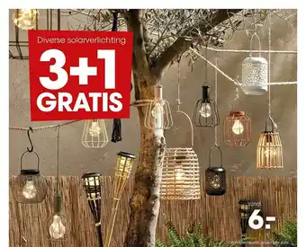 Kwantum Solarverlichting 3+1 Gratis aanbieding