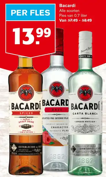 Hoogvliet 1 bacardi aanbieding