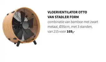 Nijhof Vloerventilator otto van stadler form aanbieding