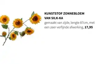 Nijhof Kunststof zonnebloem van silk-ka aanbieding