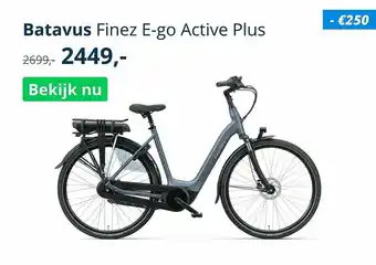 Mantel Batavus finez e-go active plus fiets aanbieding