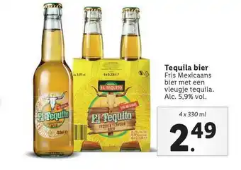 Lidl Tequila bier 330 ml aanbieding
