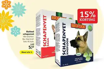 Boerenbond Biofood schapenvet 15% Korting aanbieding