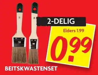 Dekamarkt Beitskwastenset 2-delig aanbieding