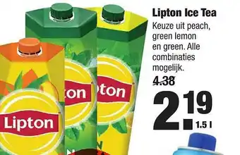 ALDI Lipton ice tea 1.5 liter aanbieding