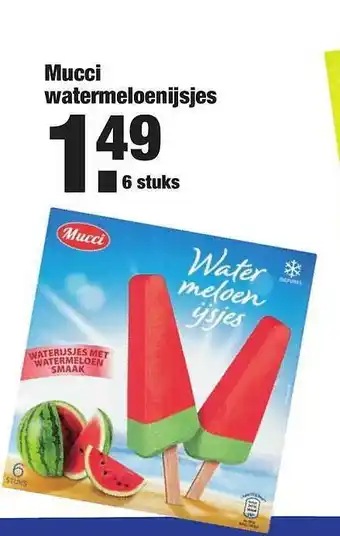 ALDI Mucci watermeloenijsjes aanbieding