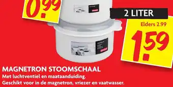 Dekamarkt Magnetron Stoomschaal 2L aanbieding