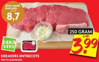 Dekamarkt Dekavers Entrecote 250g aanbieding