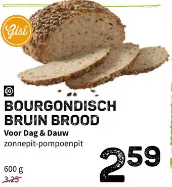 Ekoplaza Voor Dag & Dawn Bourgondisch bruin brood 600g aanbieding