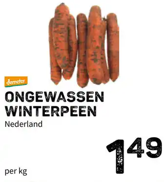 Ekoplaza Demeter Ongewassen winterpeen Nederland 1kg aanbieding