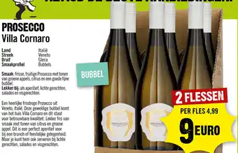 Dirck 3 Villa Cornaro Prosecco 2*750ml aanbieding