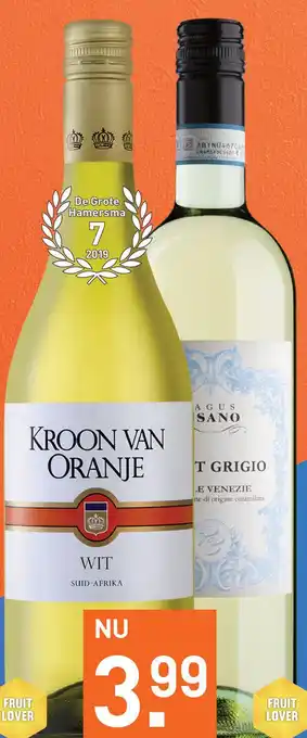 Gall & Gall Kroon Van Oranje Wit 75CL Wijn aanbieding