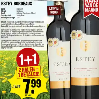 Dirck 3 Estey Bordeaux 2*750ml aanbieding