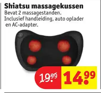 Kruidvat Shiatsu massagekussen aanbieding