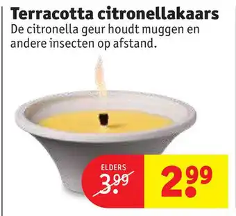 Kruidvat Terracotta citronellakaars aanbieding