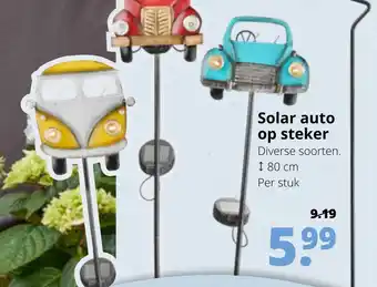 GroenRijk Solar auto op steker aanbieding