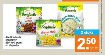 Albert Heijn Alle Bonduelle conserven 255-400 gram 2 stuks aanbieding