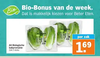 Albert Heijn Biologische babyromaine 2 stuks aanbieding