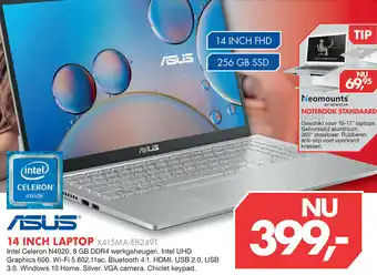 Vobis Asus 14 inch laptop x415ma-eb249t aanbieding