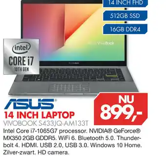 Vobis Asus 14 inch laptop vivobook s433jq-am133t aanbieding