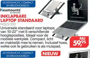 Vobis Neomounts by newstar inklapbare laptop standaard nsls100 aanbieding