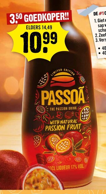 Dirck 3 Passoa The Passion Drink aanbieding