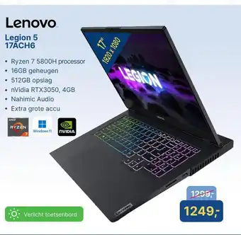 Levix Computershop Lenovo Legion 5 17ACH6 17" aanbieding