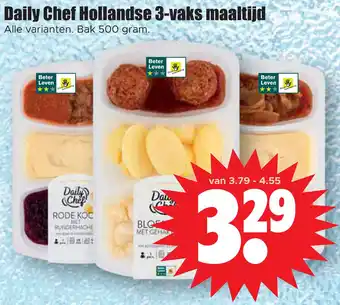 Dirk Daily chef hollandse 3-vaks maaltijd aanbieding