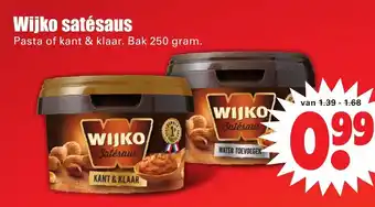 Dirk Wijko Satesaus kant&klaar 250g aanbieding