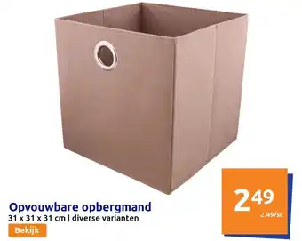 Action Opvouwbare opbergmand aanbieding