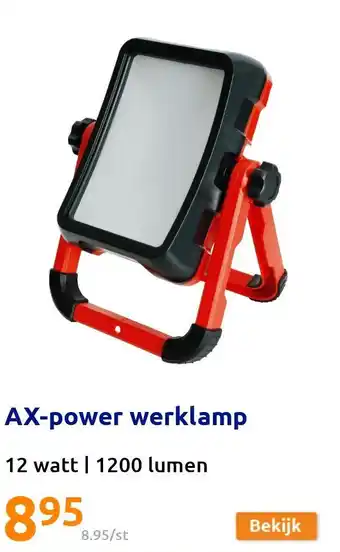 Action Ax-power werklamp aanbieding