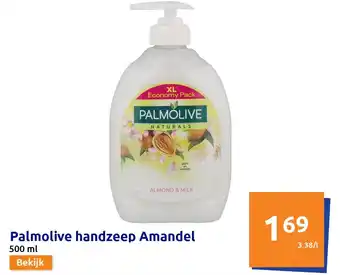 Action Palmolive handzeep amandel aanbieding