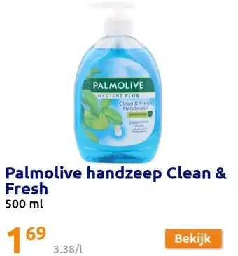 Action Palmolive handzeep clean & fresh aanbieding