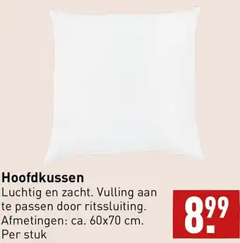 ALDI Hoofdkussen 60x70cm aanbieding