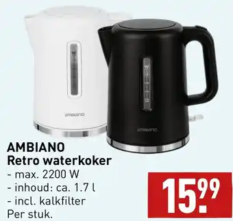 ALDI Ambiano Retro waterkoker aanbieding