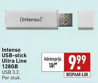 ALDI Intenso USB-stick Ultra Line 128GB aanbieding