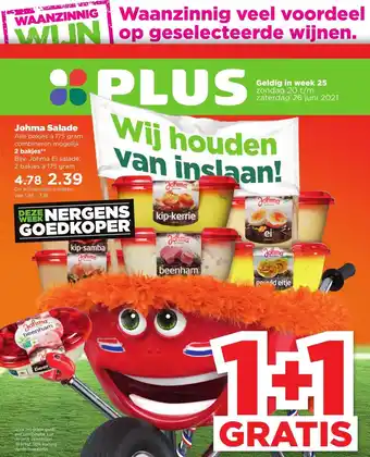 PLUS Johma salade 175 gram aanbieding