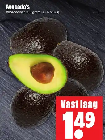 Dirk Avocado's 500g aanbieding