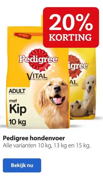 Pets Place Pedigree hondenvoer aanbieding