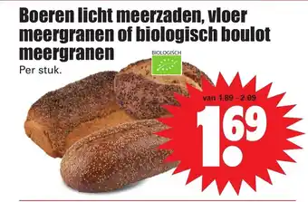 Dirk Boeren licht meerzaden, vloer meergranen of biologisch boulot meergranen aanbieding