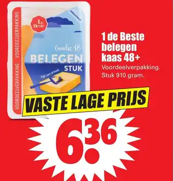 Dirk 1 de Beste belegen kaas 48+ 910g aanbieding