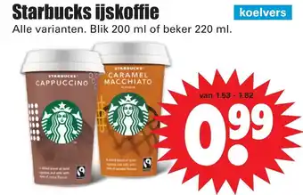 Dirk Starbucks ijskoffie 200/220ml aanbieding