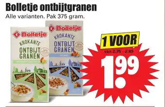 Dirk Bolletje ontbijtgranen 375g aanbieding