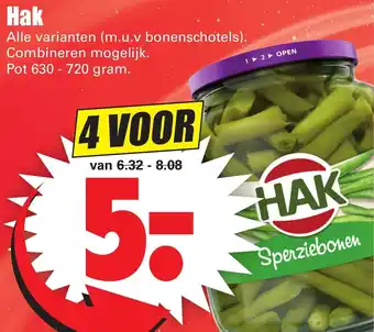 Dirk Hak Groente og appelmoes 4*630-720g aanbieding