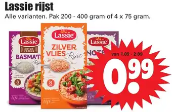 Dirk Lassie rijst 200-400g of 4*75g aanbieding