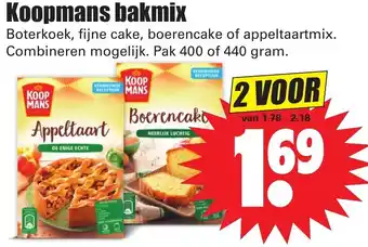 Dirk Koopmas bakmix 2*400/440g aanbieding