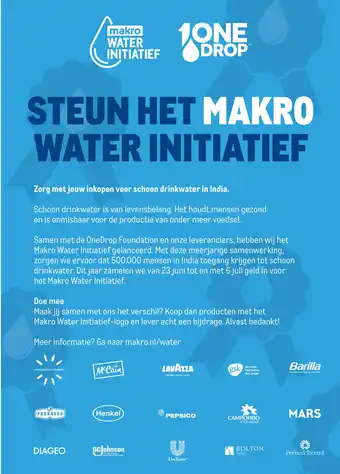 Makro Steun het makro water initiatief aanbieding